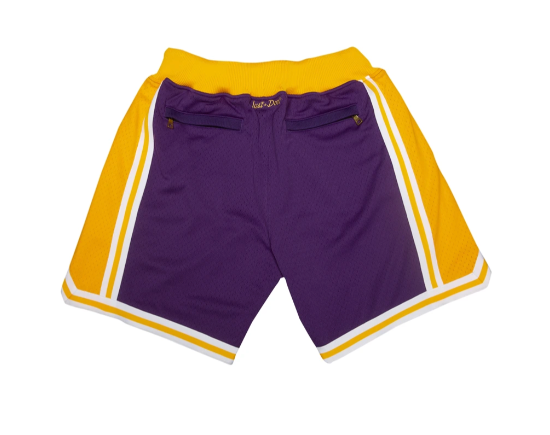 Los Angeles Lakers Basketball Shorts (Purple) - Jersey and Sneakers