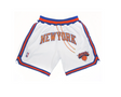 New York Knicks Basketball Shorts (White) - Jersey and Sneakers