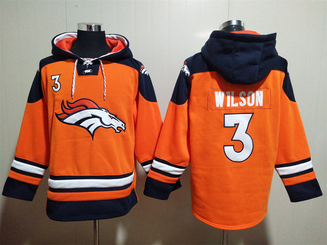 Russell Wilson Denver Broncos Hoodie Jersey - Jersey and Sneakers