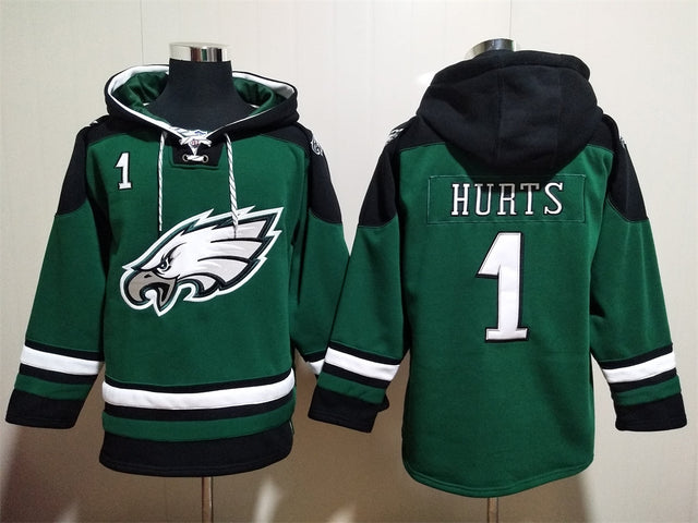 Jalen Hurts Philadelphia Eagles Hoodie Jersey - Jersey and Sneakers