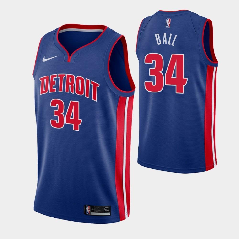 LiAngelo Ball Blue Pistons Jersey - Jersey and Sneakers