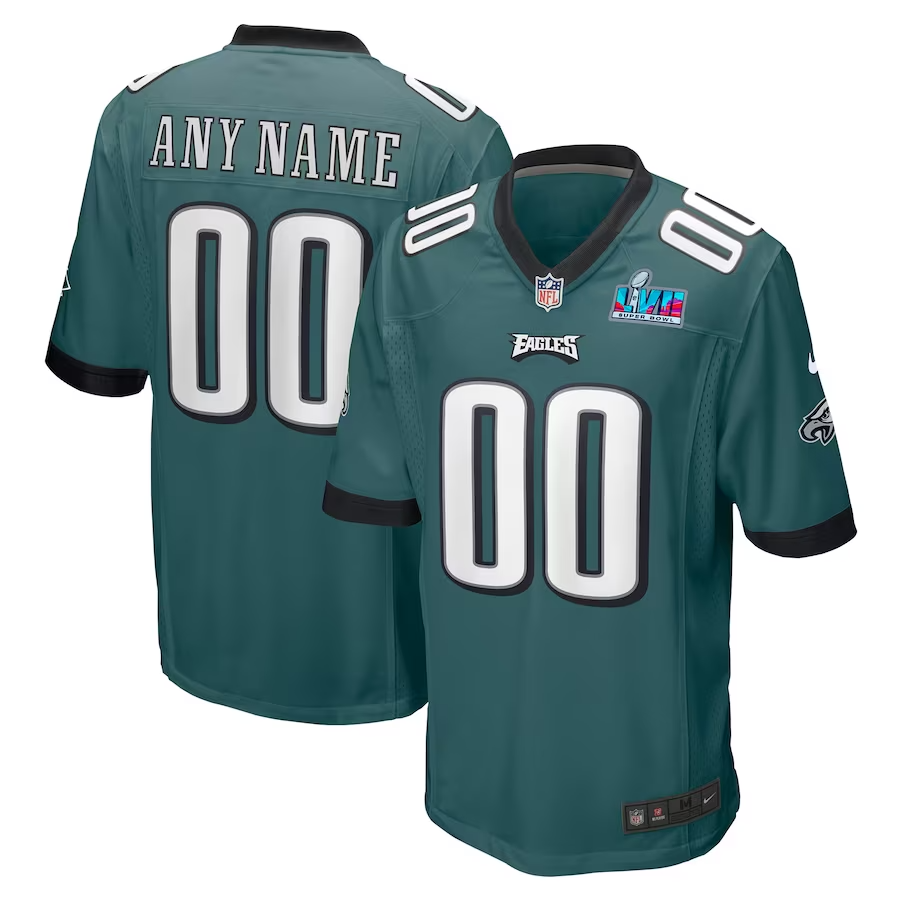 Custom Philadelphia Eagles Super Bowl Jersey - Jersey and Sneakers