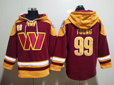 Chase Young  Washington Commanders Hoodie Jersey - Jersey and Sneakers