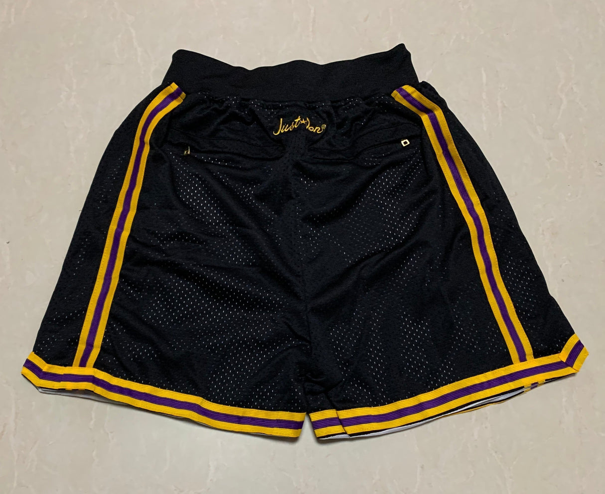 Los Angeles Lakers Basketball Shorts (Black) - Jersey and Sneakers