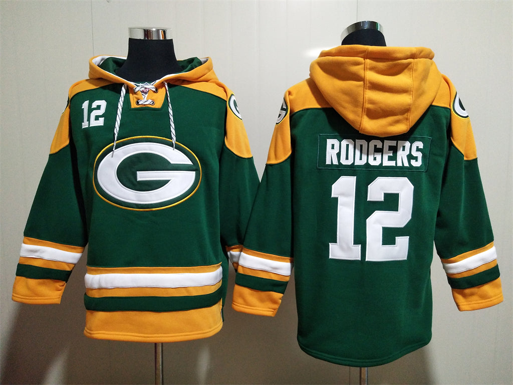 Aaron Rodgers Green Bay Packers Hoodie Jersey - Jersey and Sneakers