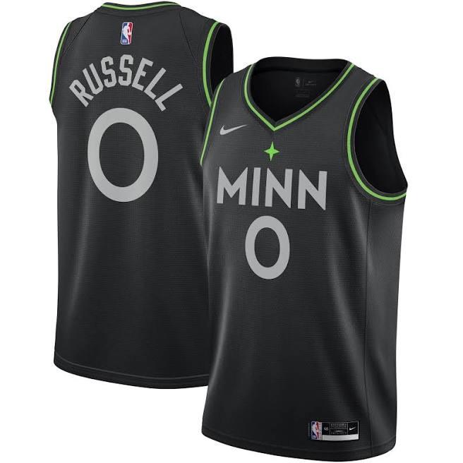 D’Angelo Russell Minnesota Timberwolves 2020-21 City Edition Jersey - Jersey and Sneakers