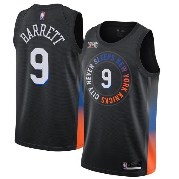 RJ Barrett New York Knicks 2020-21 City Edition Jersey - Jersey and Sneakers