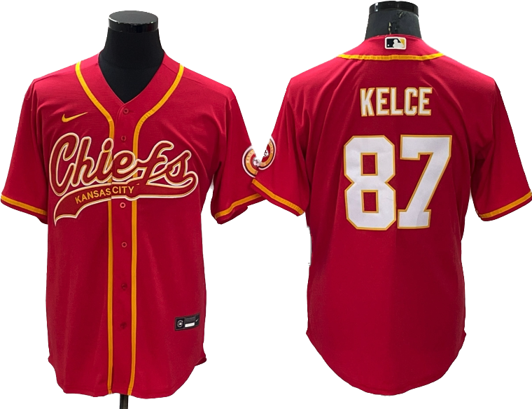 Travis Kelce Kansas City Chiefs Baseball Jersey - Jersey and Sneakers