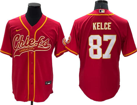 Travis Kelce Kansas City Chiefs Baseball Jersey - Jersey and Sneakers