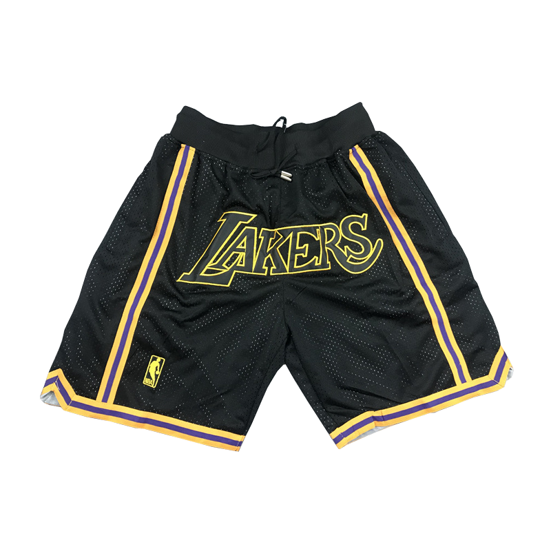 Los Angeles Lakers Basketball Shorts (Black) - Jersey and Sneakers