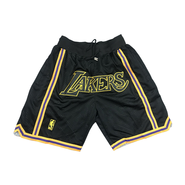 Los Angeles Lakers Basketball Shorts (Black) - Jersey and Sneakers