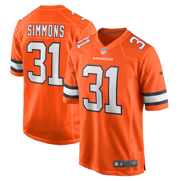 Justin Simmons Denver Broncos Color Rush Jersey - Jersey and Sneakers